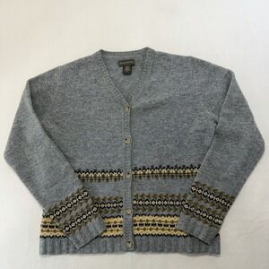 Banana Republic M Women's 100% Wool Sweater 90s Outdoor Classic Retro